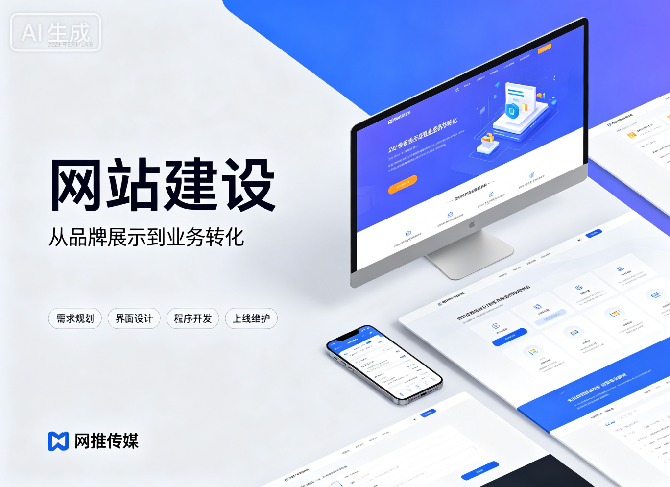 网站建设项目展示 - 企业官网设计效果图